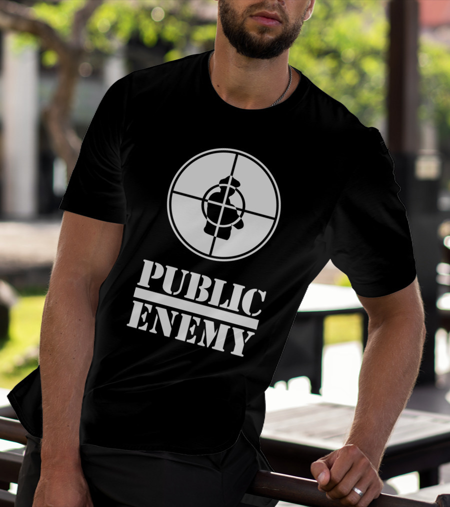 Public Enemy Classic Logo Target Silhouette T-Shirt