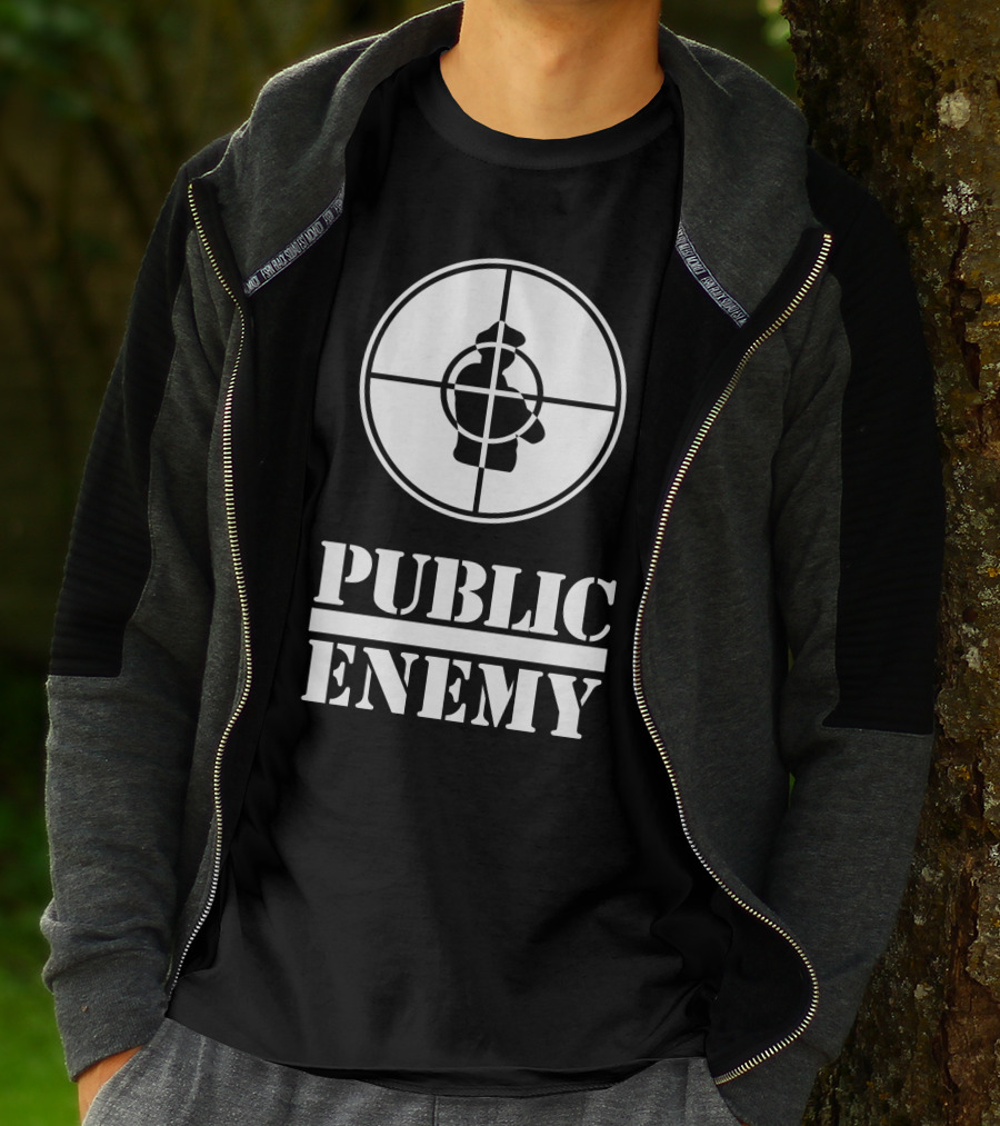 Public Enemy Classic Logo Target Silhouette T-Shirt