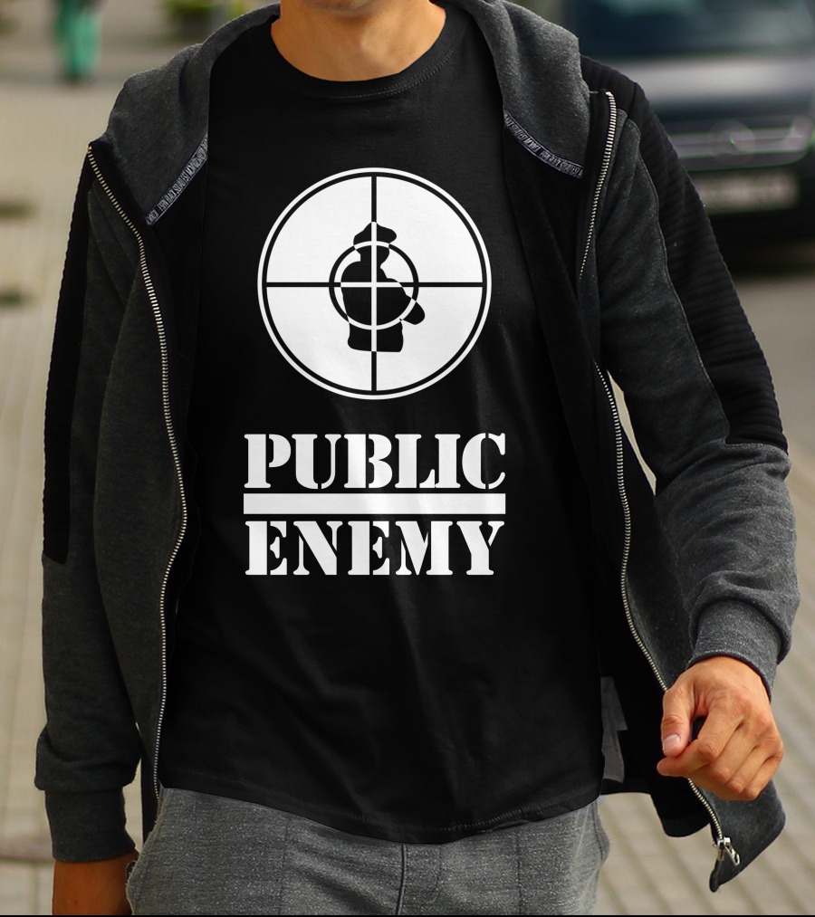 Public Enemy Classic Logo Target Silhouette T-Shirt