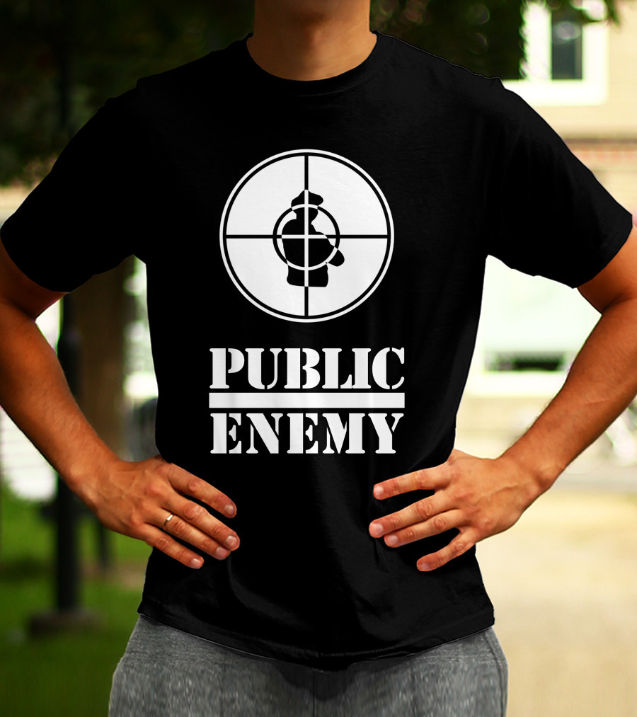Public Enemy Classic Logo Target Silhouette T-Shirt