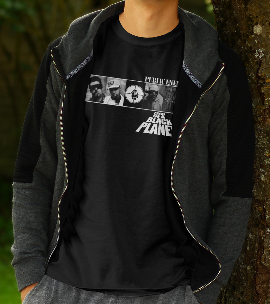 Public Enemy Fear Of A Black Planet 1990 Album Cover T-Shirt