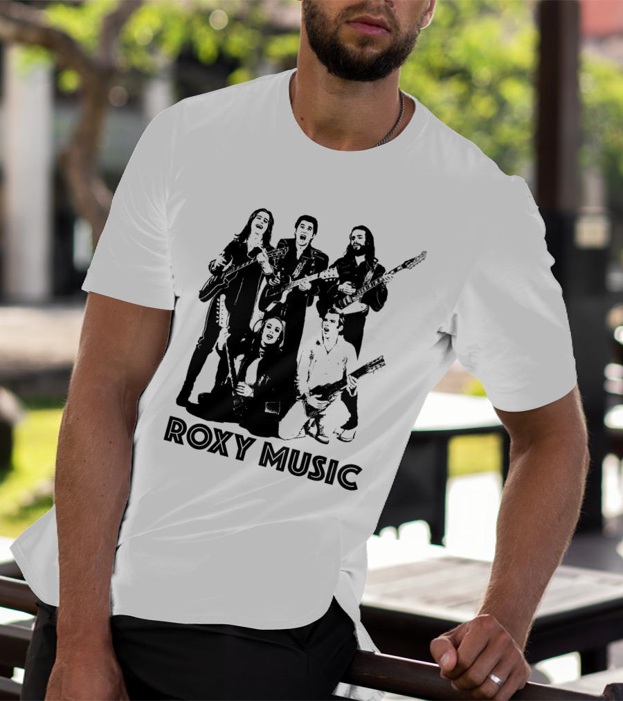 Roxy Music Band Members With Guitars T-Shirt