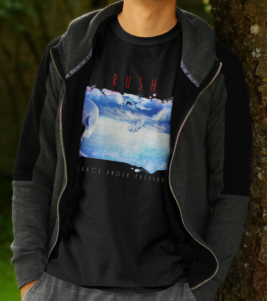Rush Grace Under Pressure Oceanic Scene T-Shirt