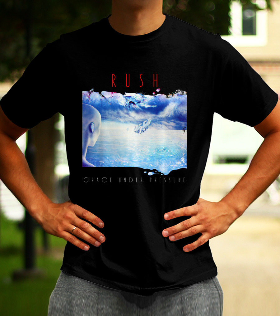 Rush Grace Under Pressure Oceanic Scene T-Shirt