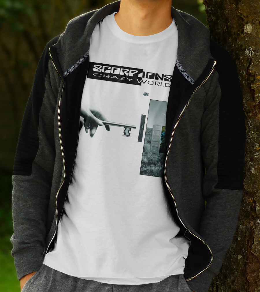 Scorpions Crazy World Key And Door Landscape T-Shirt