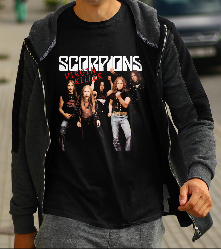 Scorpions Virgin Killer Album Cover Band Photo T-Shirt
