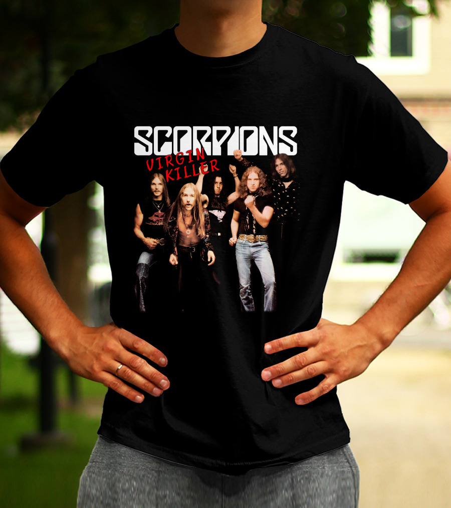 Scorpions Virgin Killer Album Cover Band Photo T-Shirt