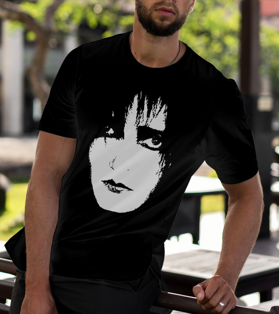 Satb 7 Siouxsie Sioux Monochrome Face T-Shirt