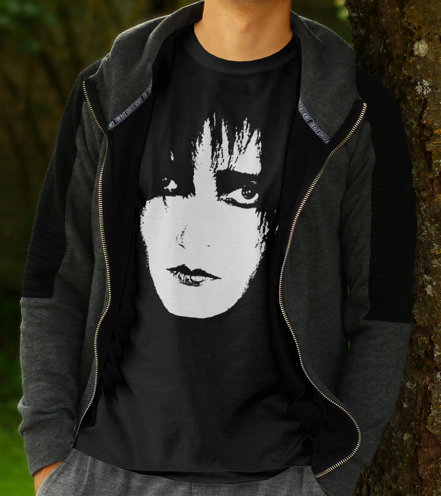 Satb 7 Siouxsie Sioux Monochrome Face T-Shirt