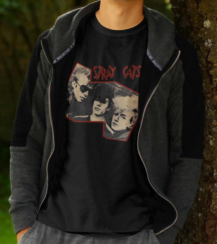 Stray Cats Vintage Trio T-Shirt