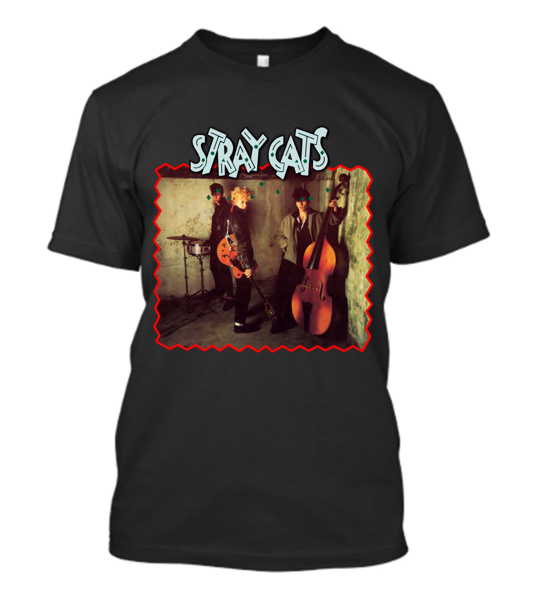 Stray Cats Rockabilly Band Trio T-Shirt
