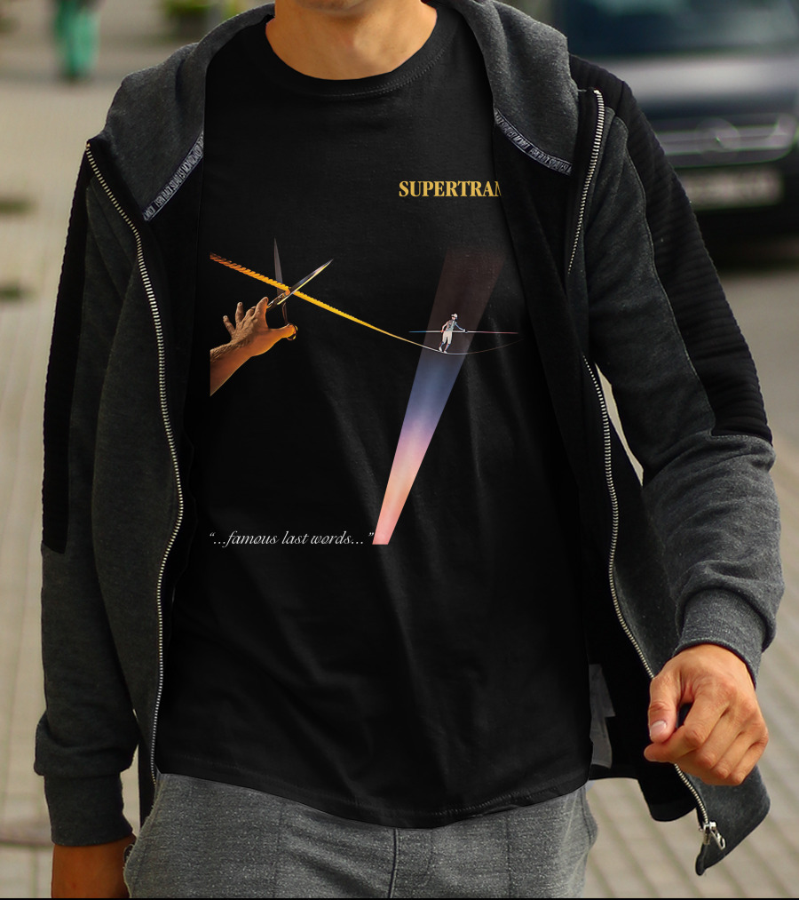 Supertramp Famous Last Words Album Cover Art Tightrope Balancing Act T-Shirt