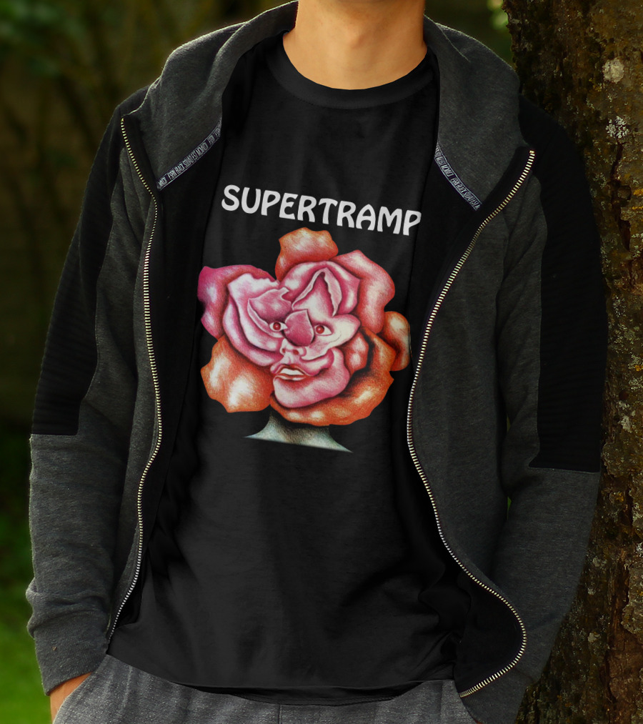 Supertramp Surreal Face Flower T-Shirt