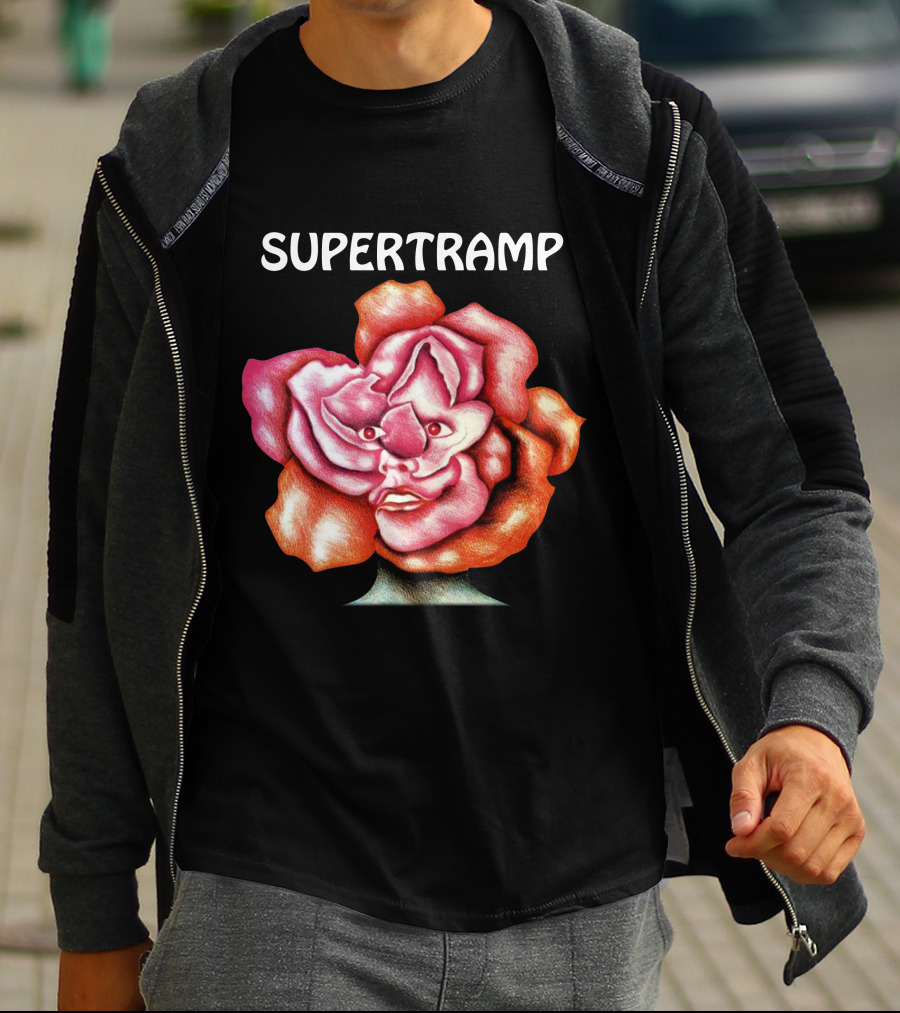 Supertramp Surreal Face Flower T-Shirt