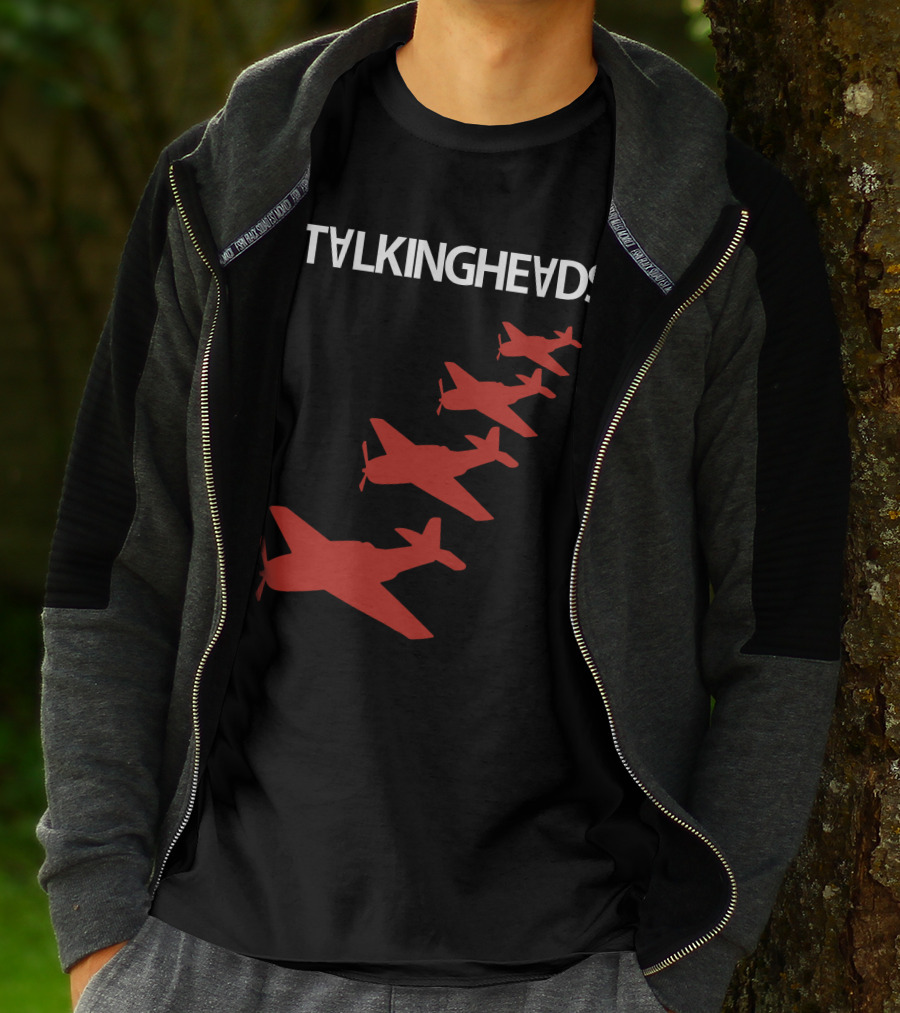 Talking Heads Red Airplanes Formation T-Shirt