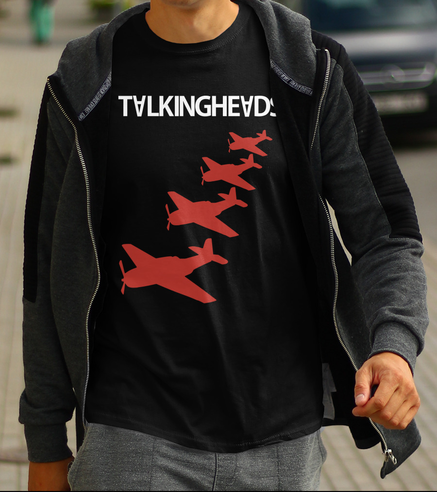 Talking Heads Red Airplanes Formation T-Shirt