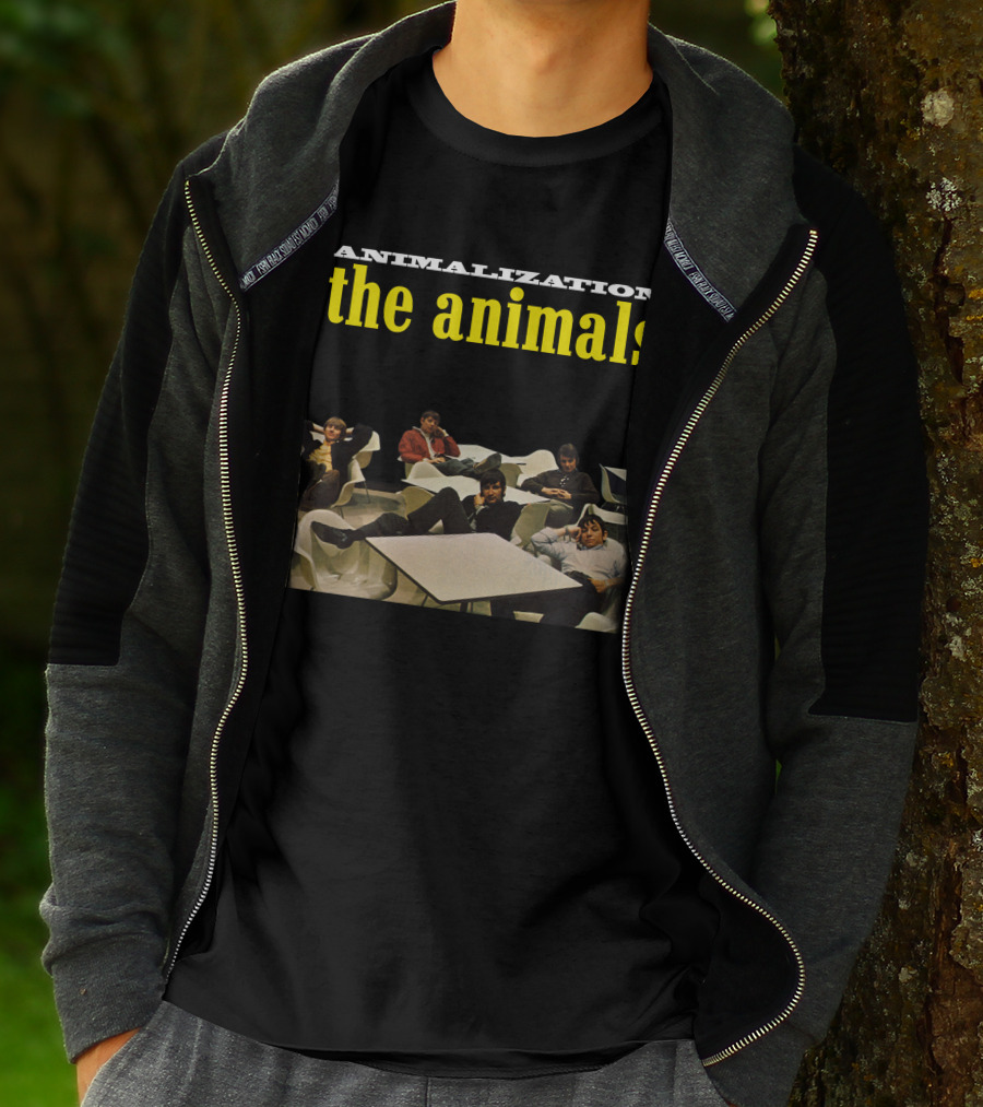 Animalization The Animals Relaxing Band Members Retro Style T-Shirt