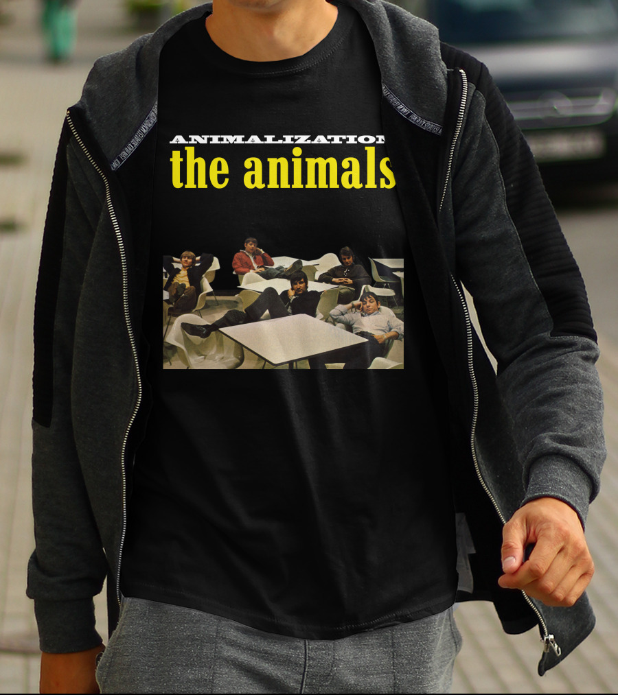 Animalization The Animals Relaxing Band Members Retro Style T-Shirt