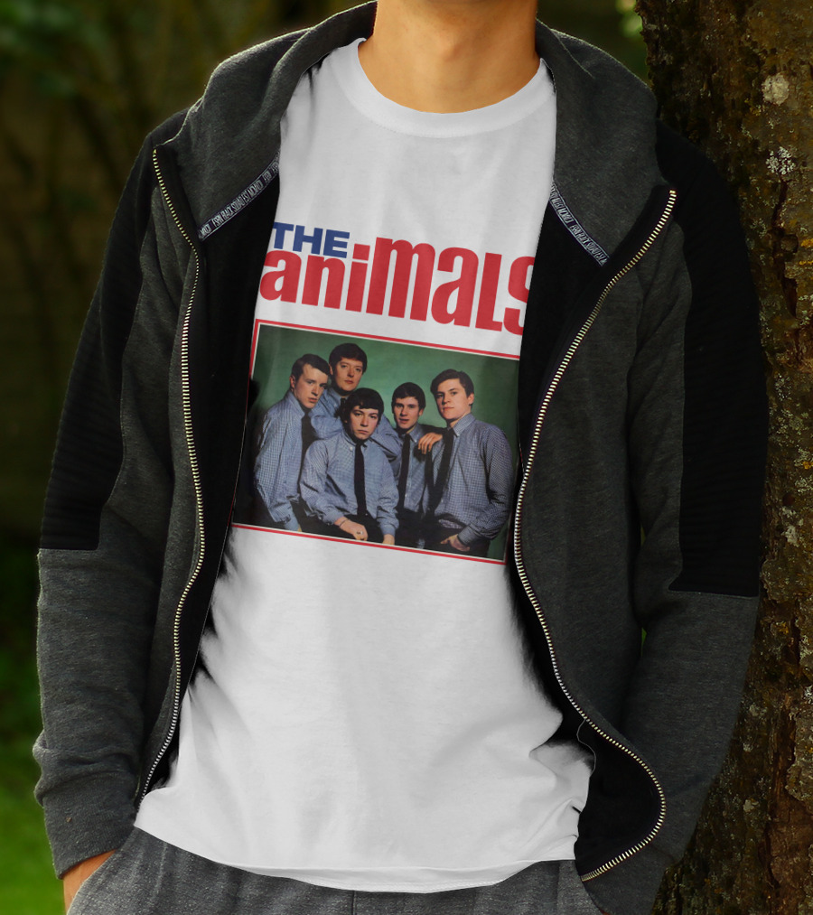 The Animals Band Portrait In Classic Style T-Shirt