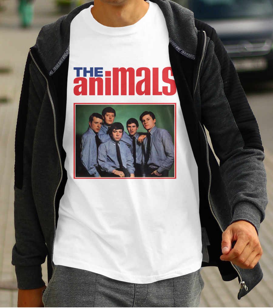 The Animals Band Portrait In Classic Style T-Shirt