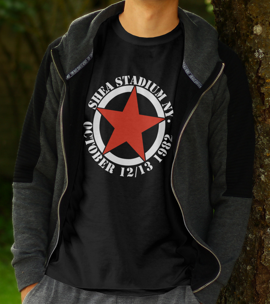 Shea Stadium Ny October 12 13 1982 Red Star T-Shirt