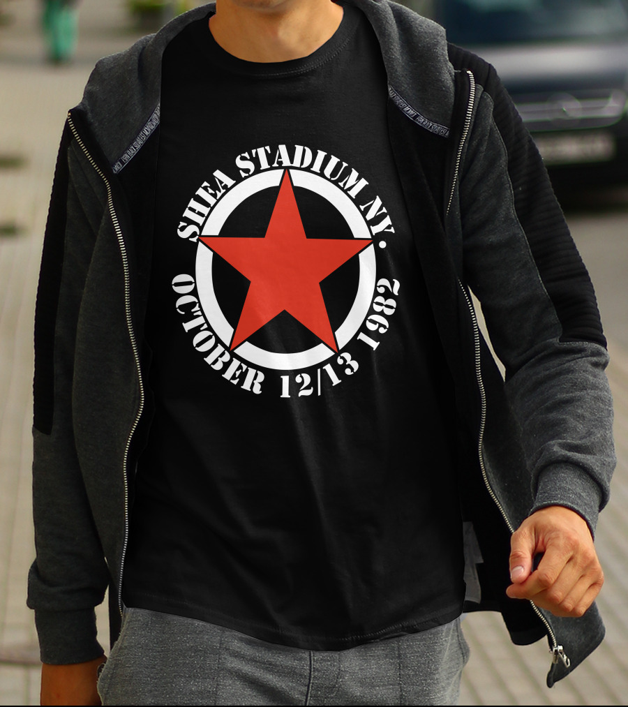 Shea Stadium Ny October 12 13 1982 Red Star T-Shirt