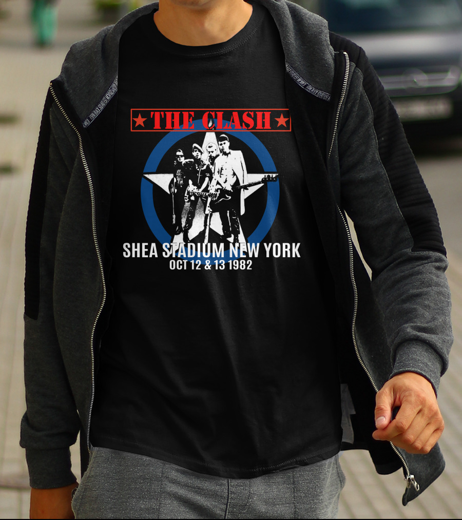 The Clash Shea Stadium New York Oct 12 & 13 1982 T-Shirt