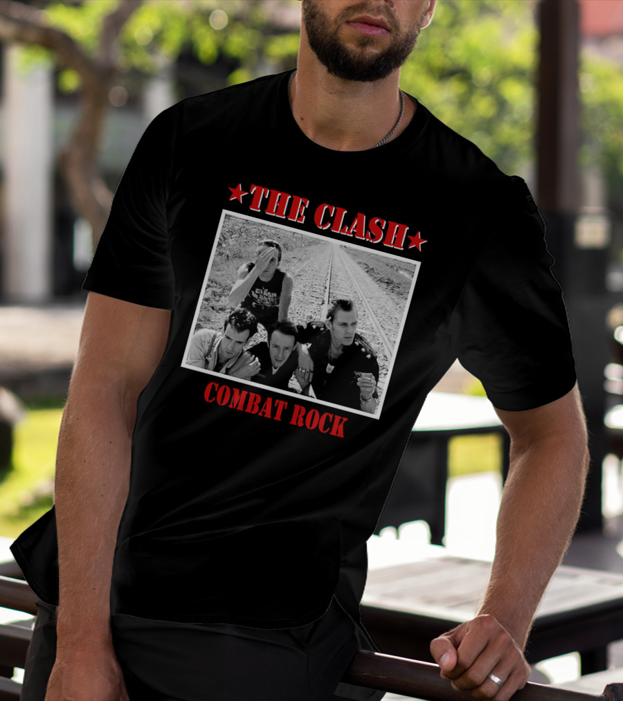 The Clash Combat Rock Album Cover Photo Stars T-Shirt
