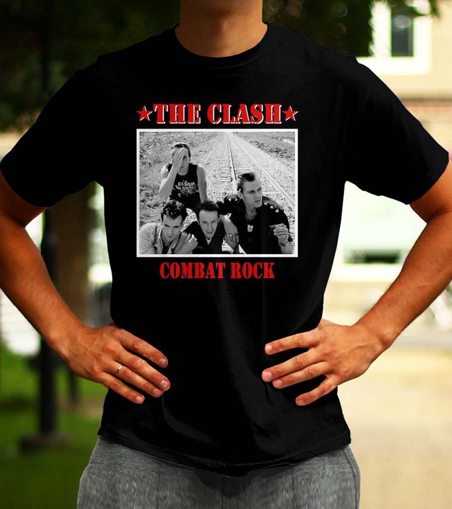 The Clash Combat Rock Album Cover Photo Stars T-Shirt