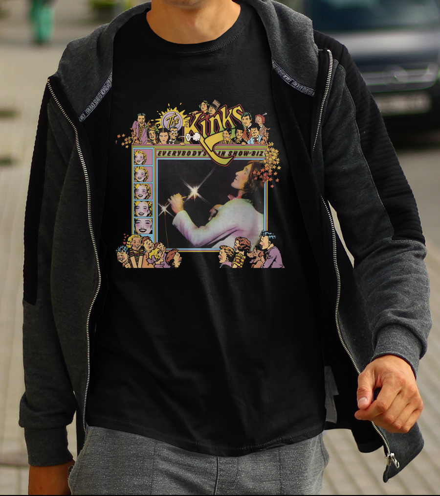 The Kinks Everybody's In Show-Biz Concert Performance Artwork T-Shirt