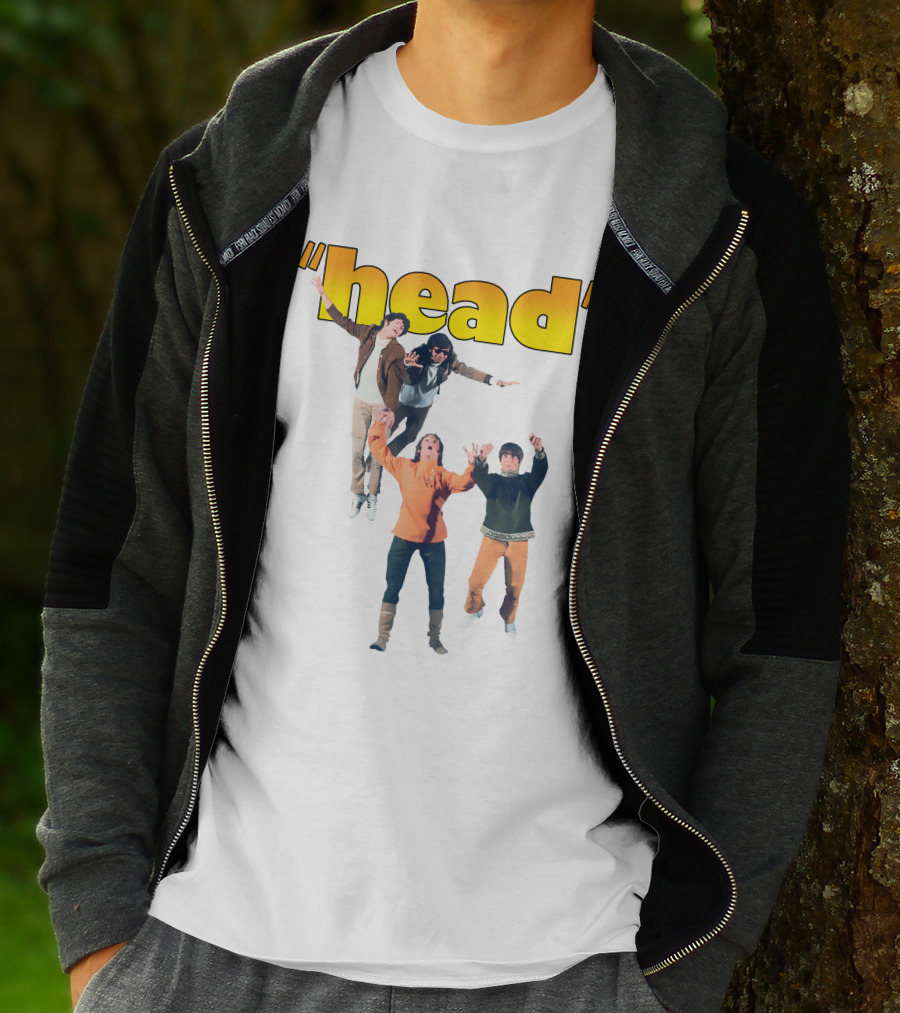 Monkees Head Jumping Pose Retro Style T-Shirt