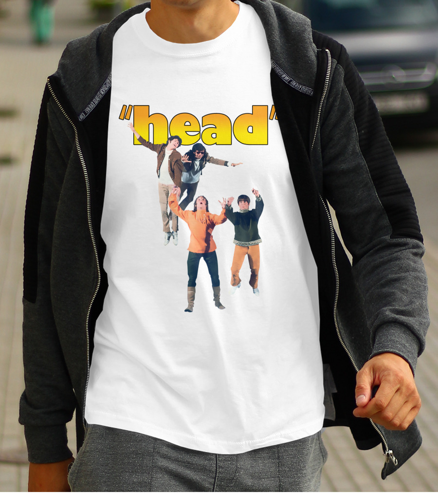 Monkees Head Jumping Pose Retro Style T-Shirt