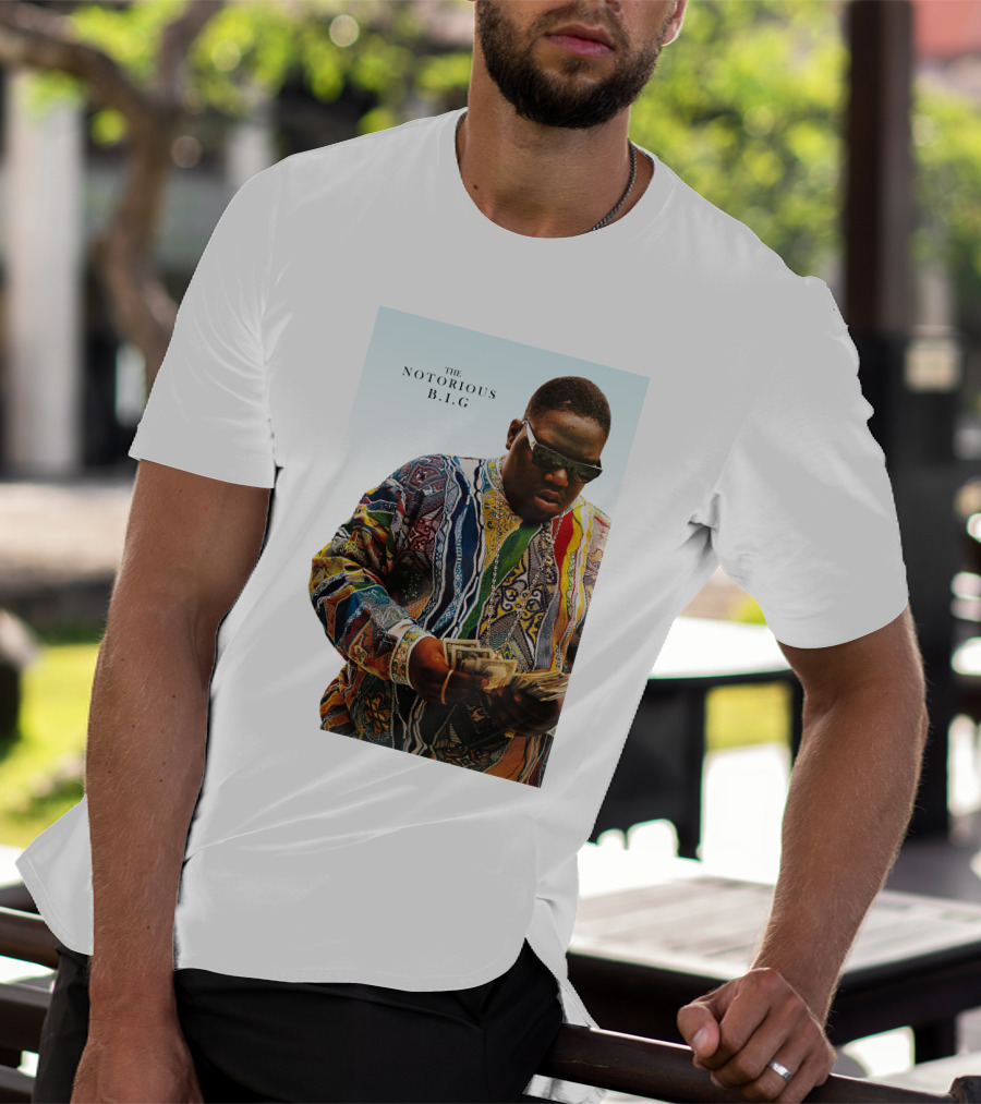 The Notorious B.i.g. Counting Money Colorful T-Shirt