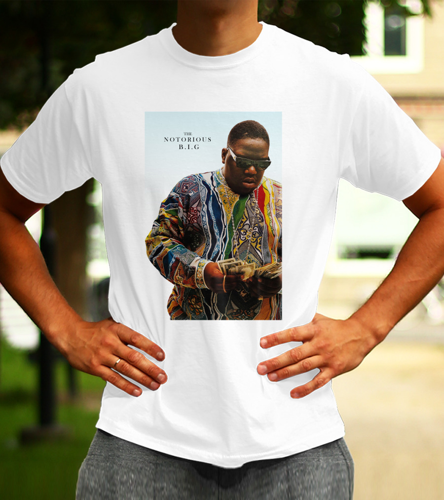 The Notorious B.i.g. Counting Money Colorful T-Shirt