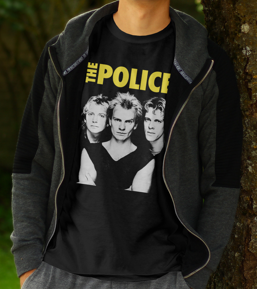 The Police Band Black And White T-Shirt