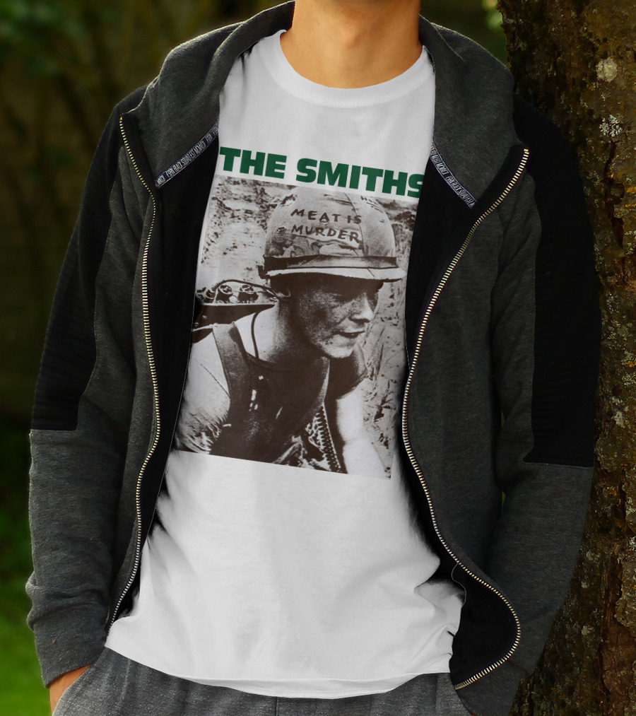 The Smiths Meat Is Murder Vintage Soldier Helmet T-Shirt