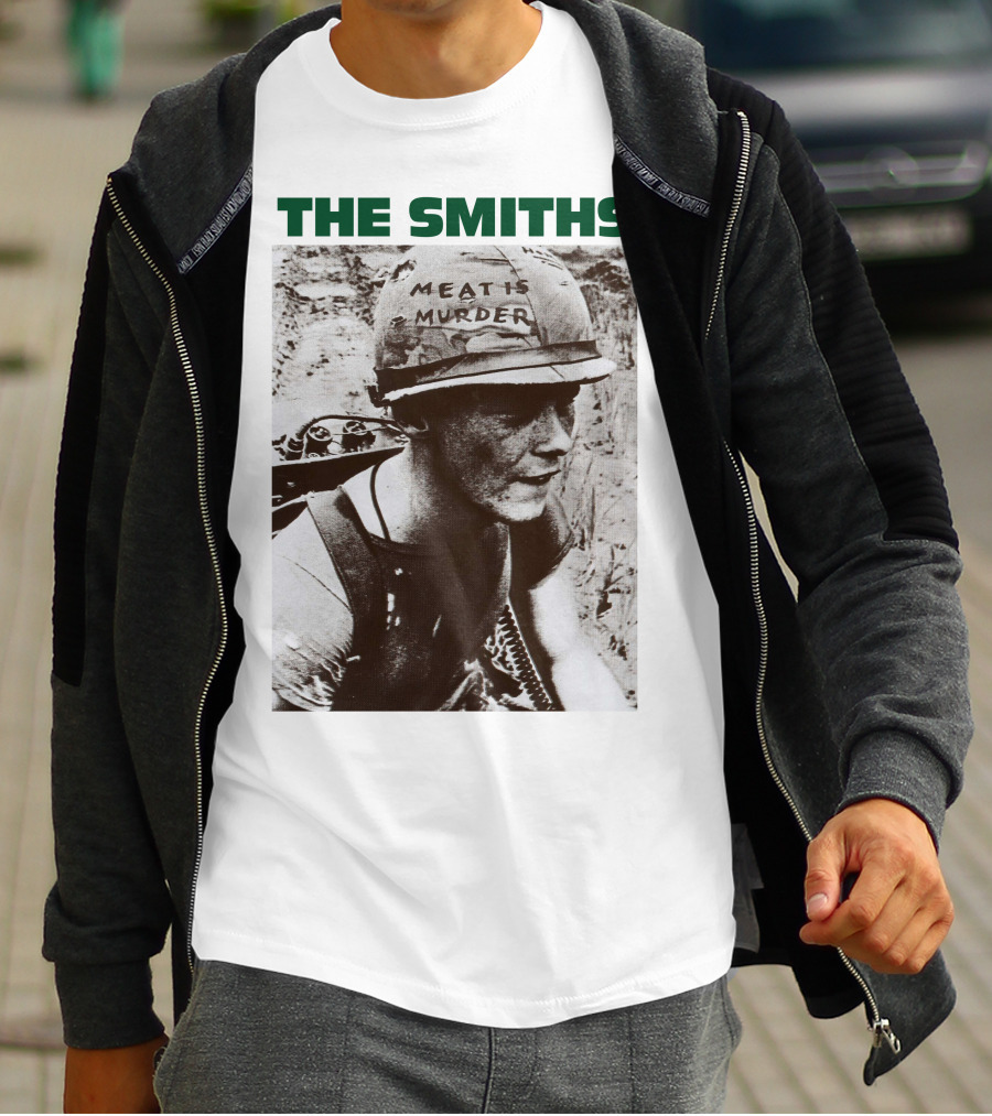 The Smiths Meat Is Murder Vintage Soldier Helmet T-Shirt