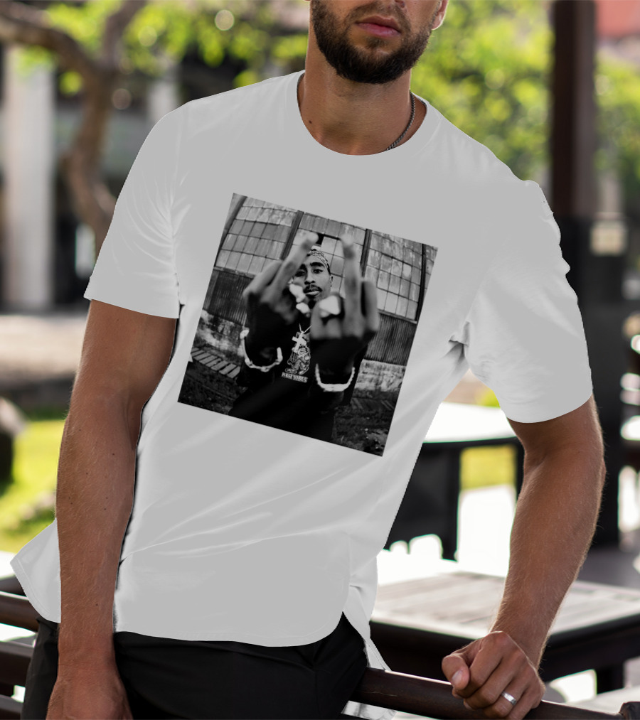 Real Vibez Iconic Black And White Photo T-Shirt