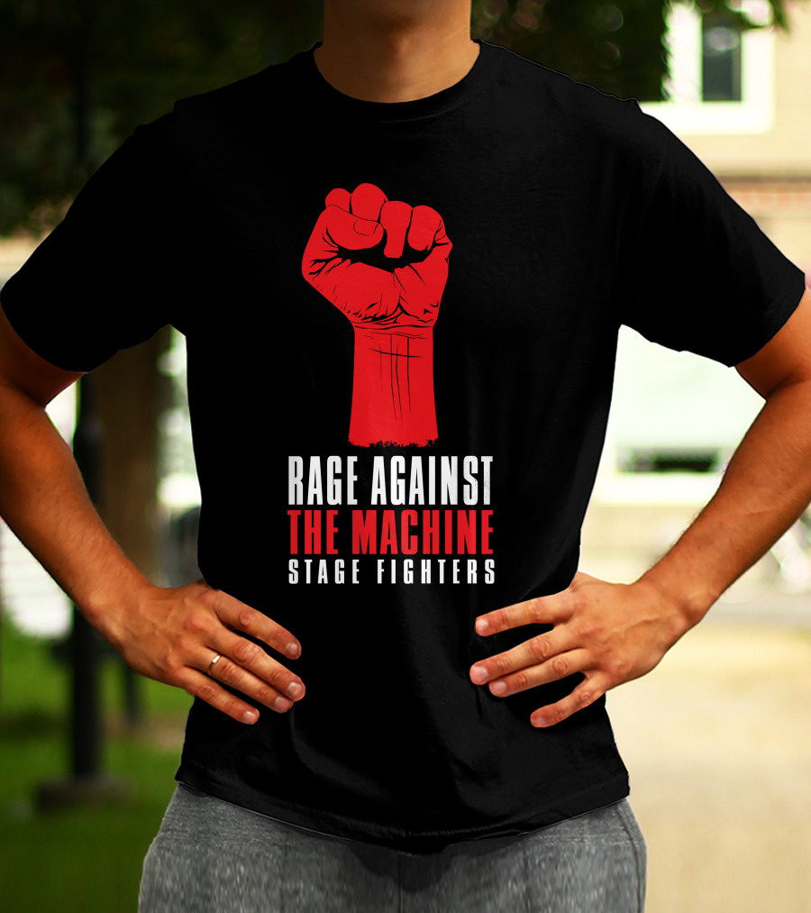 Rage Against The Machine Stage Fighters Fist T-Shirt