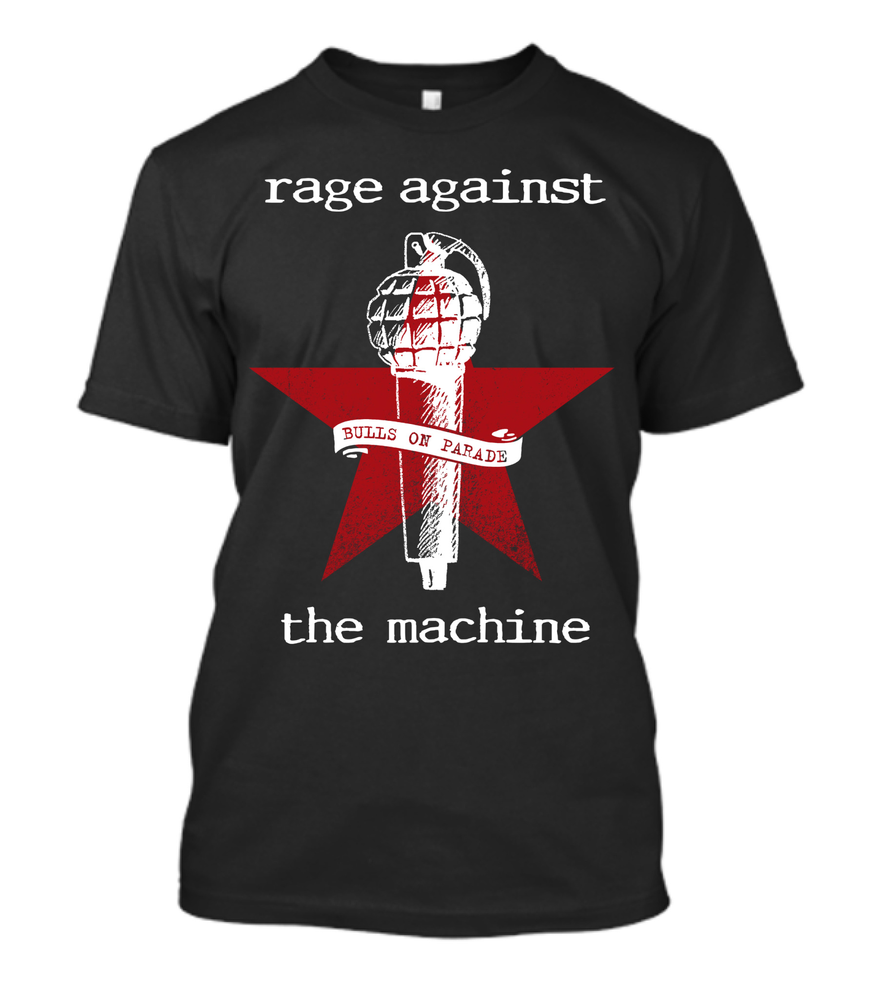 Rage Against The Machine Bulls On Parade Grenade Star T-Shirt