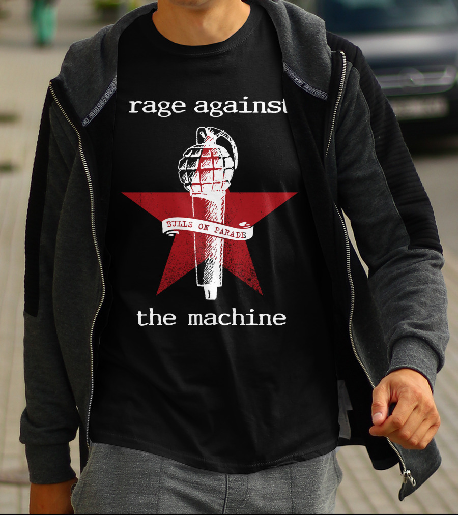 Rage Against The Machine Bulls On Parade Grenade Star T-Shirt