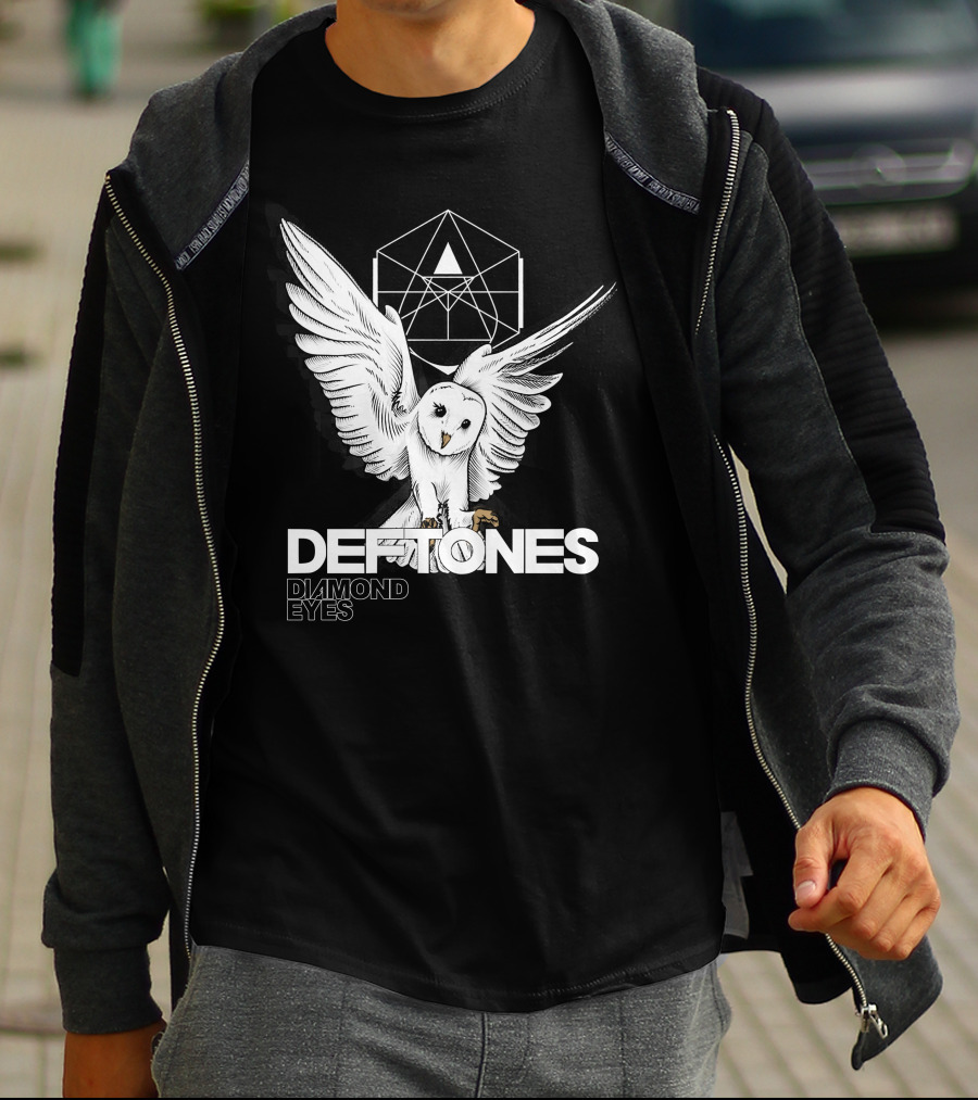 Deftones Diamond Eyes Owl Graphic Dtn T-Shirt