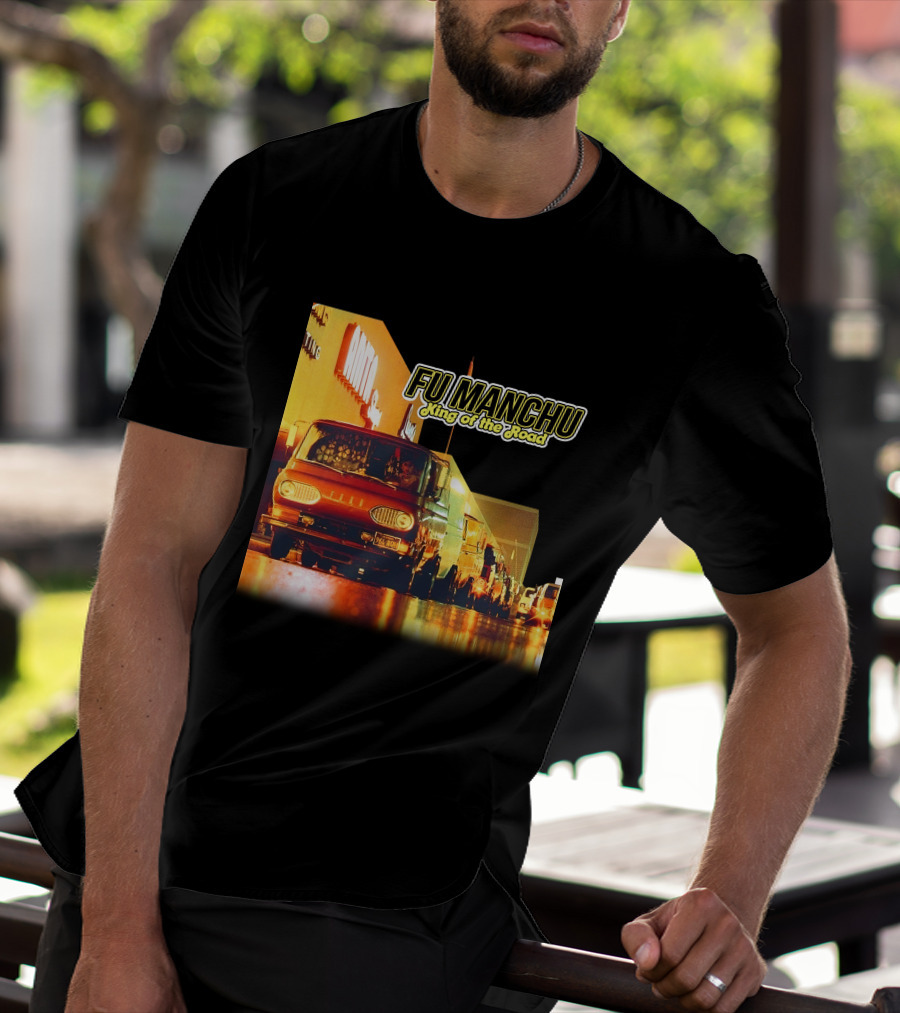 Fu Manchu King Of The Road Album Cover Van Scene T-Shirt
