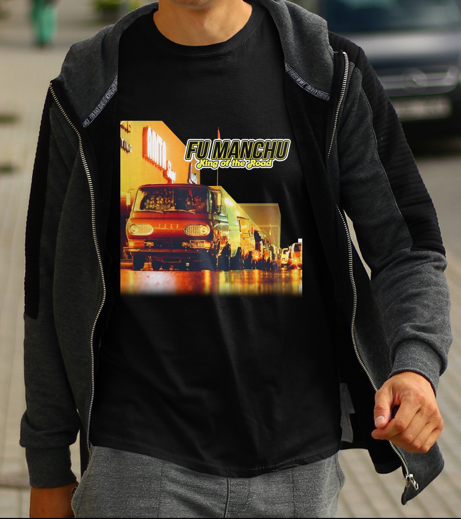 Fu Manchu King Of The Road Album Cover Van Scene T-Shirt