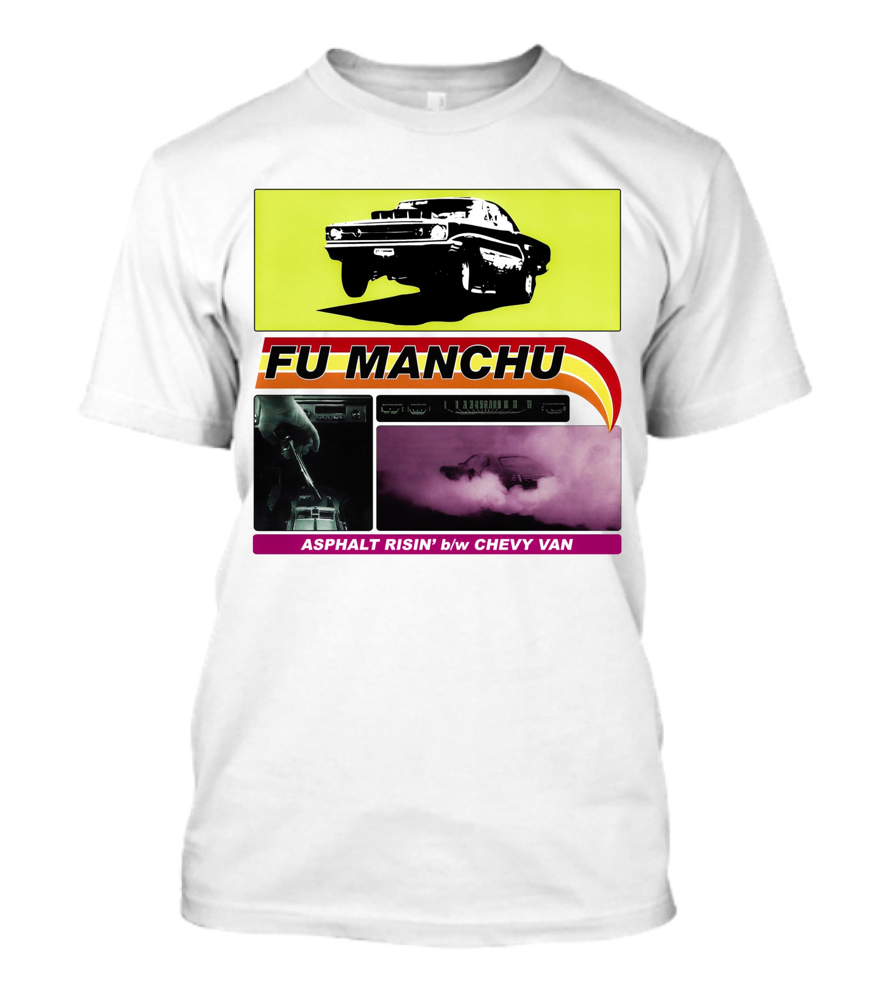 Fu Manchu Asphalt Risin' B/W Chevy Van T-Shirt