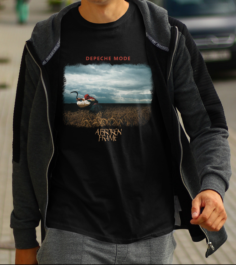 Depeche Mode A Broken Frame Wheat Field Scythe Album Cover T-Shirt
