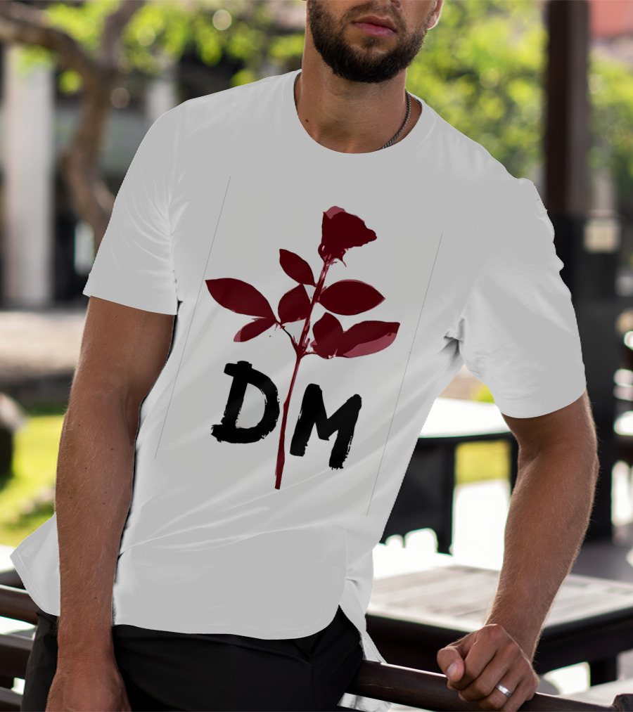 Depeche Mode DM Enjoy The Silence Red Rose T-Shirt