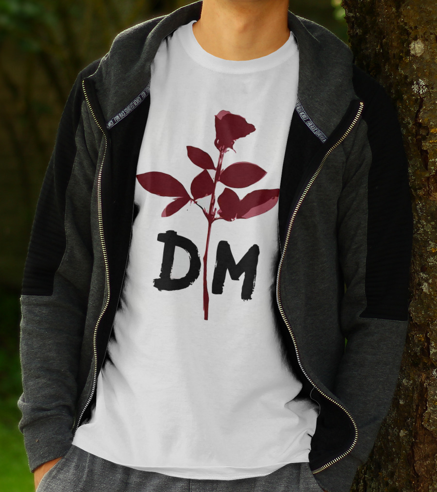 Depeche Mode DM Enjoy The Silence Red Rose T-Shirt