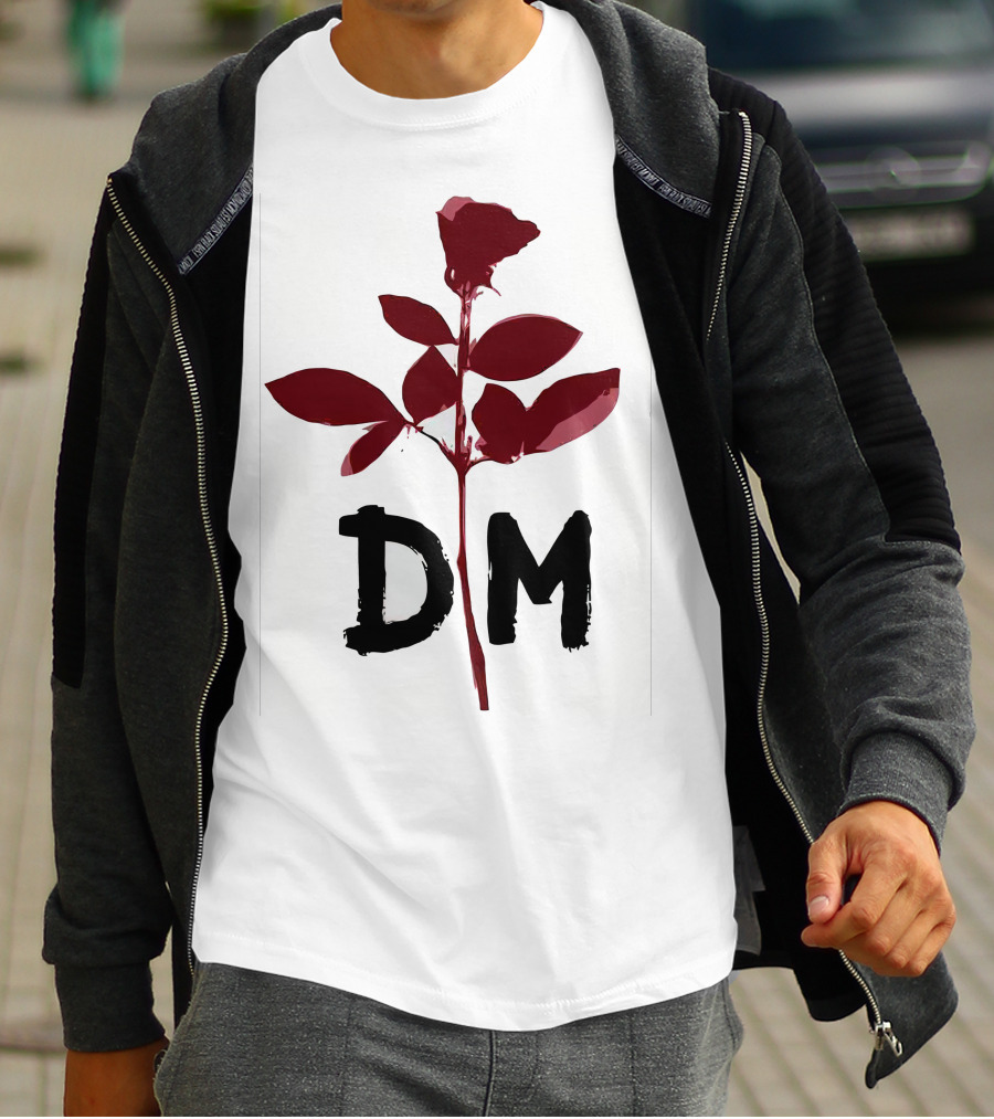 Depeche Mode DM Enjoy The Silence Red Rose T-Shirt