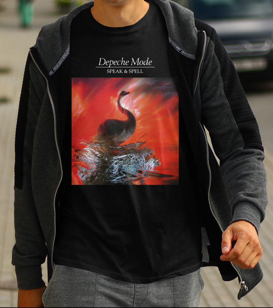 Depeche Mode Speak And Spell Swan Album Cover T-Shirt